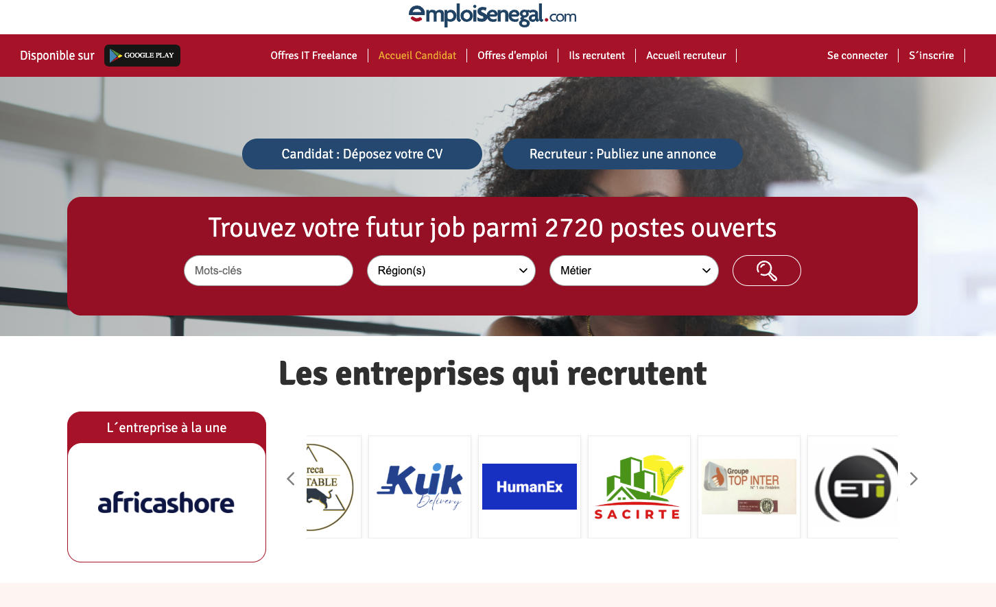 Emploi Senegal